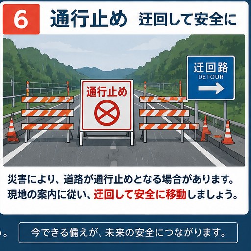 災害造成道路封閉與改道