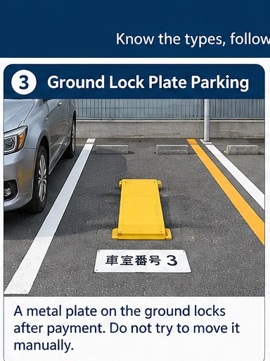 日本地鎖式停車位