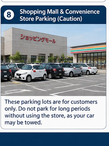 商場與便利店顧客專用停車場